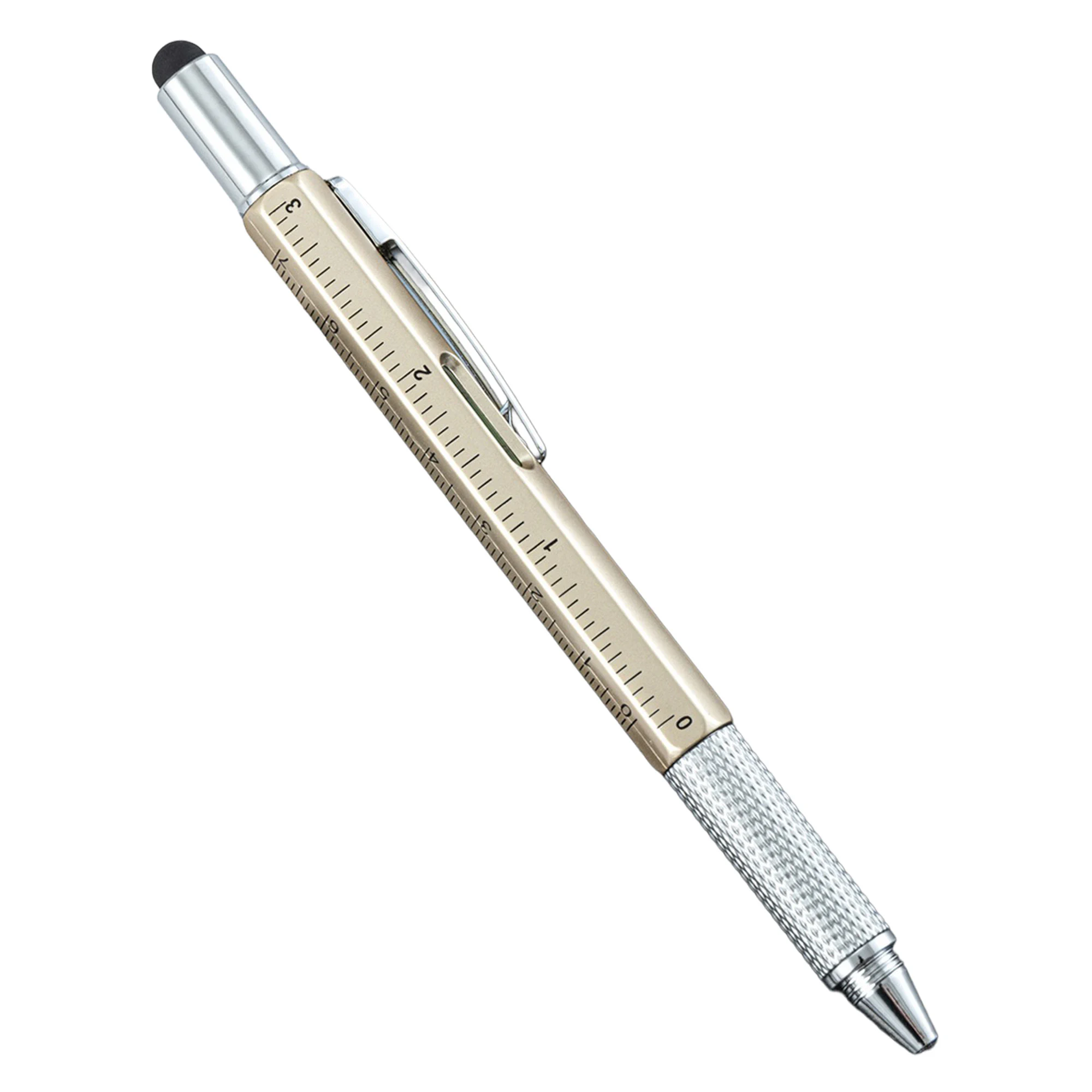 6 in 1 multi tool pen 6 in 1 multi tool pen-Golden