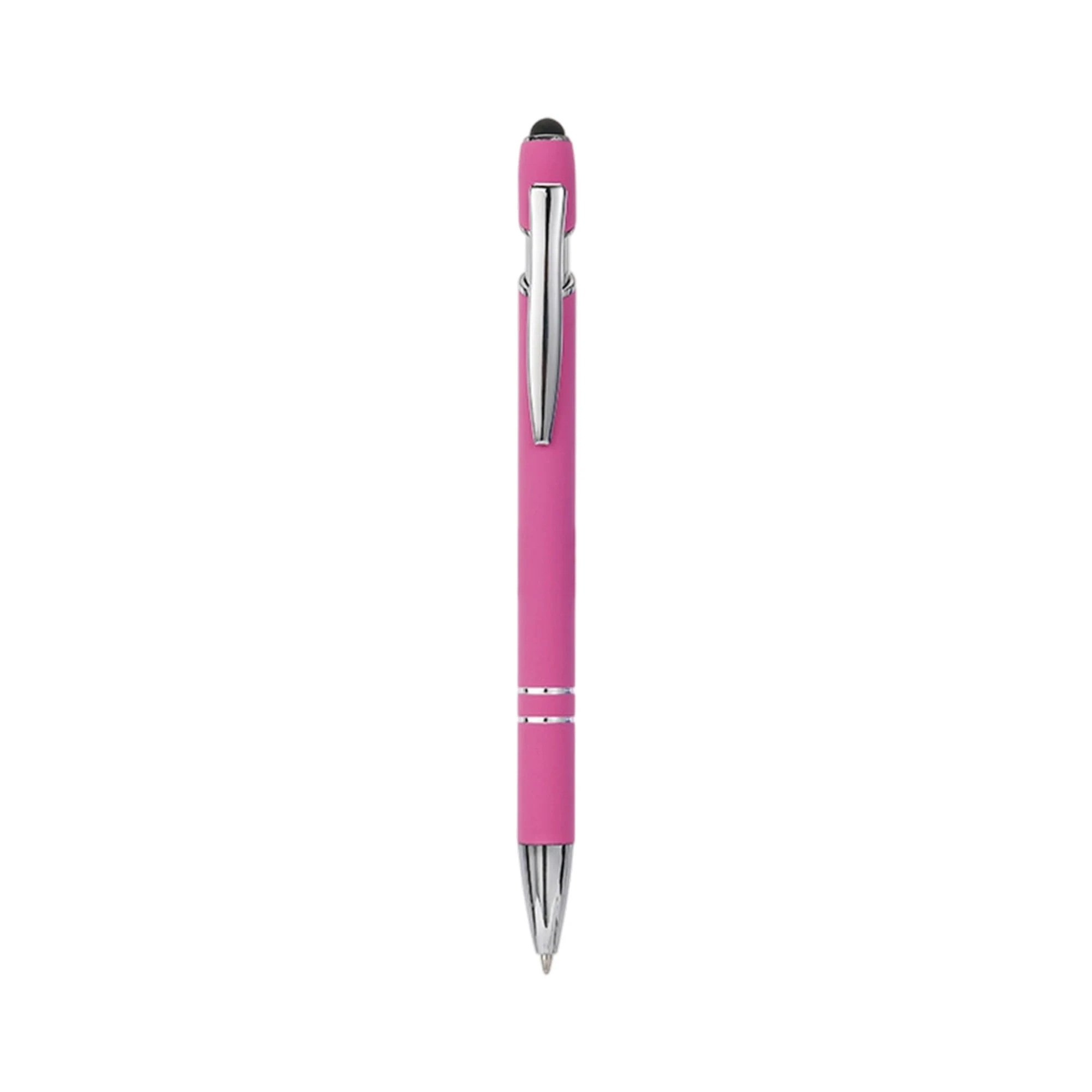 softy pen with stylus-Pink softy pen with stylus
