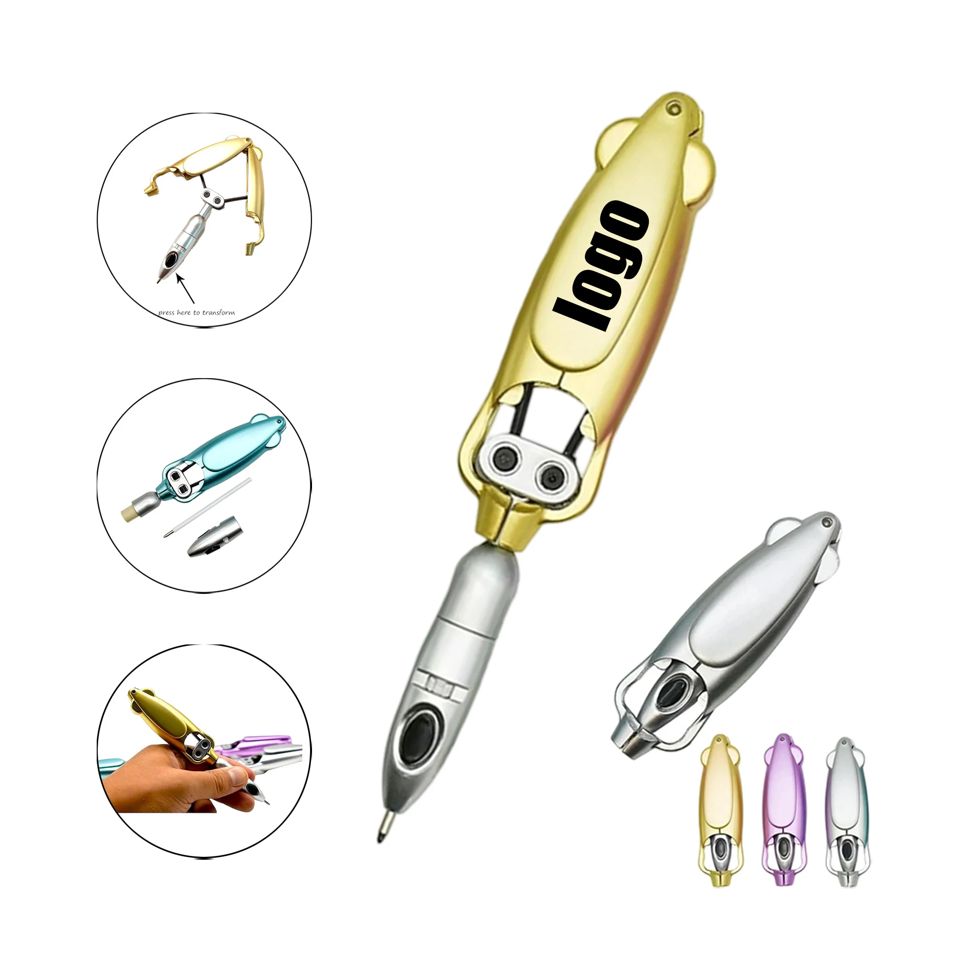 Novelty Transforming Pen Transformer Robotic Pen-Without-Logo Novelty Transforming Pen Transformer Robotic Pen-Main-Logo
