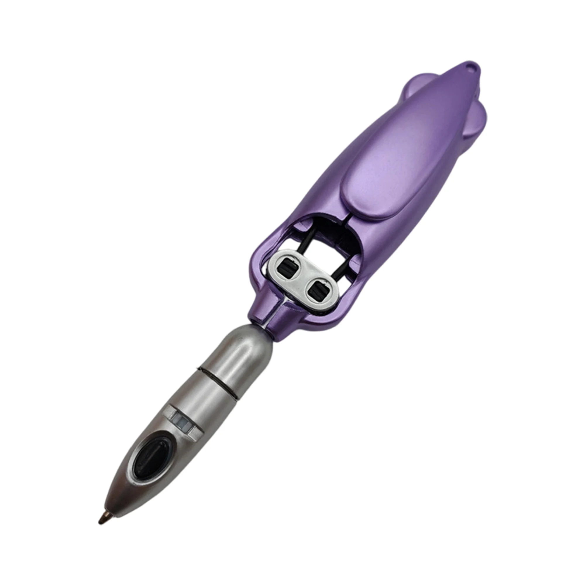 Novelty Transforming Pen Transformer Robotic Pen-Silvery Novelty Transforming Pen Transformer Robotic Pen-Purple